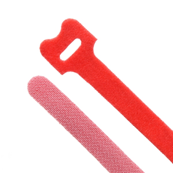 South Main Hardware Cable Tie, 8 in L, 2.3 in Max Bundle Dia., Red, 6 lbs Strength, 10 PK 222174 - main
